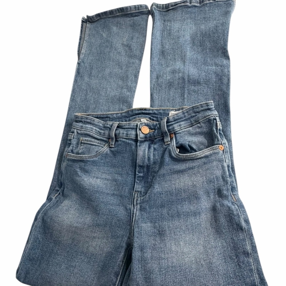Blank NYC The Hoyt Flare Split Hem High Waist Jeans Sz 25 - Picture 5 of 13